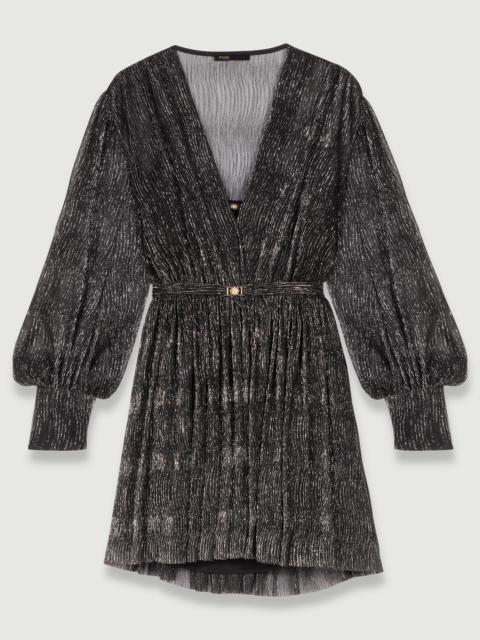 maje Short metallic dress