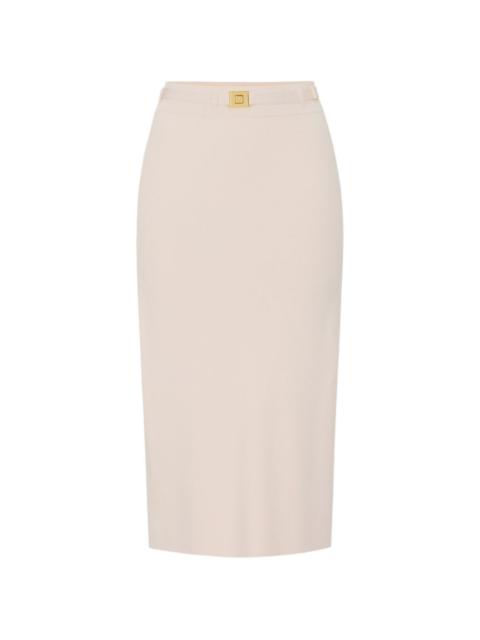 ELISABETTA FRANCHI belted midi skirt