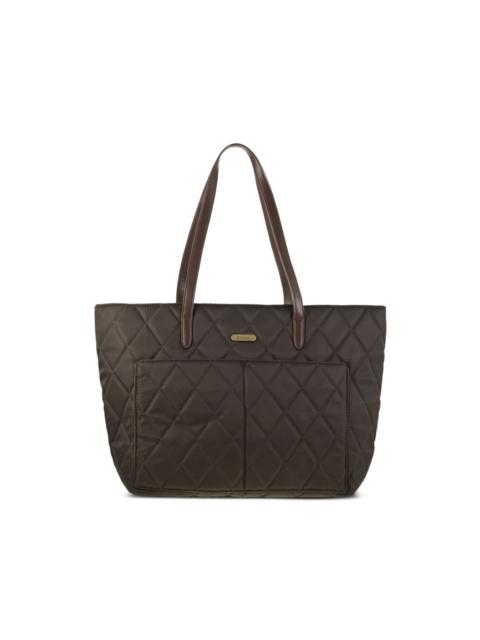 Barbour quilted tote bag