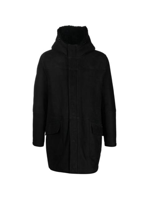 Yves Salomon hooded shearling jacket
