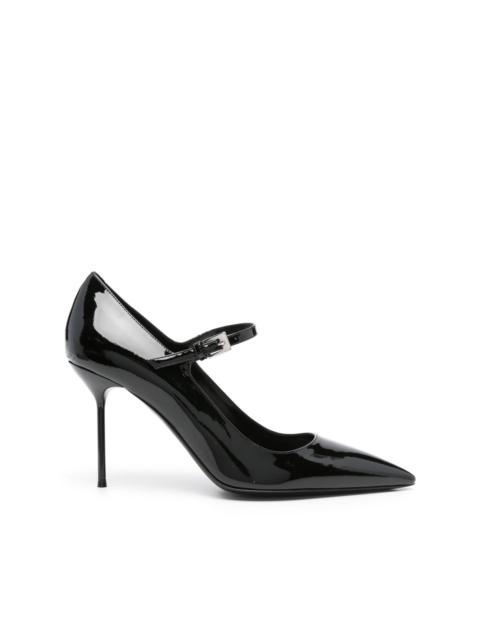 PARIS TEXAS 90mm leather heeled pumps