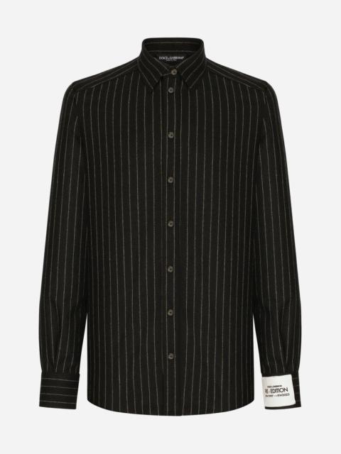 Dolce & Gabbana Stretch wool flannel shirt