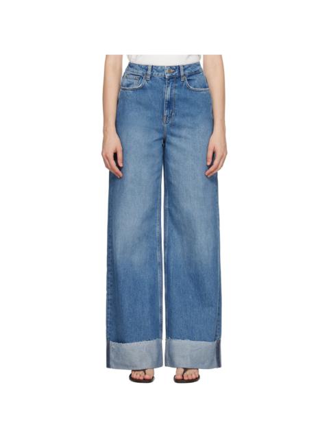 Ksubi Blue Strider Tidal Cuffed Jeans