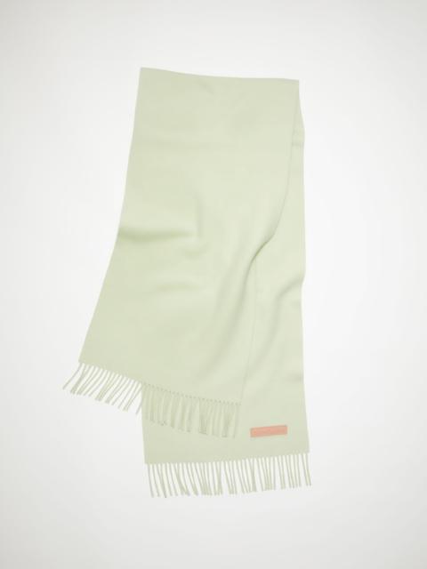 Wool scarf pink label - Pale green