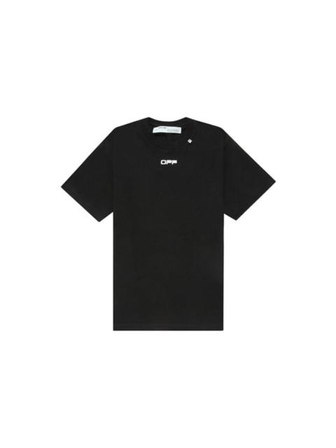 Off-White Off-White Painting Arrow Printing Short Sleeve Black OMAA038G20JER0031088