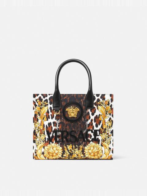 VERSACE Wild Barocco Canvas Small Tote Bag