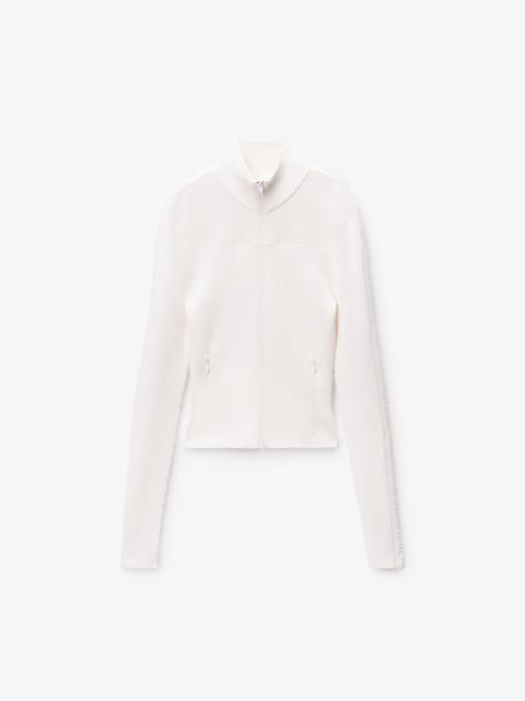 Alexander Wang debossed logo fitted jacket