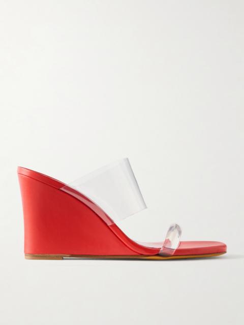 MARYAM NASSIR ZADEH Olympia Pvc Wedge Sandals