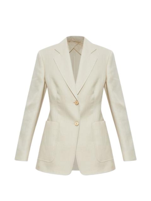 Max Mara two-button patch-pocket jacket