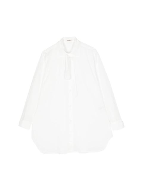 Yohji Yamamoto pussy-bow cotton shirt