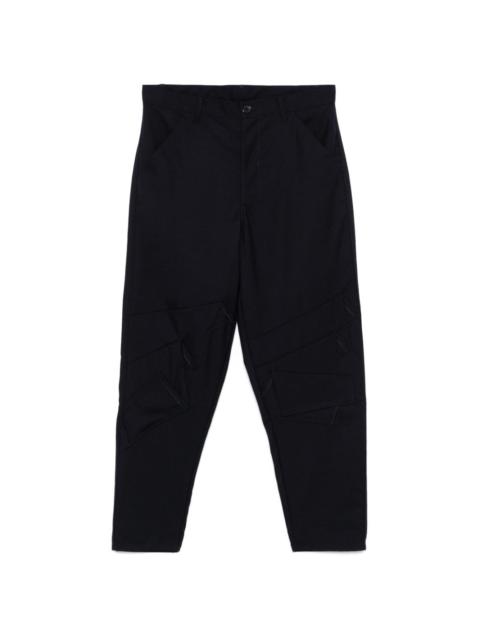 Comme des Garçons SHIRT draped-detailed trousers