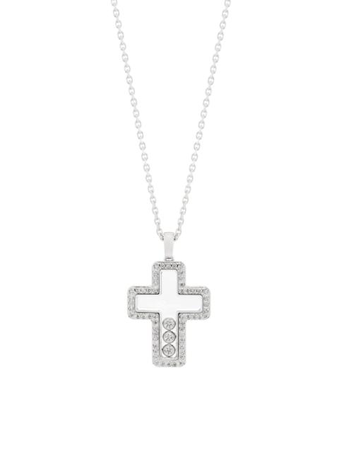 Chopard Women's Happy Dia Wg Cross Pendant Necklace - White Gold