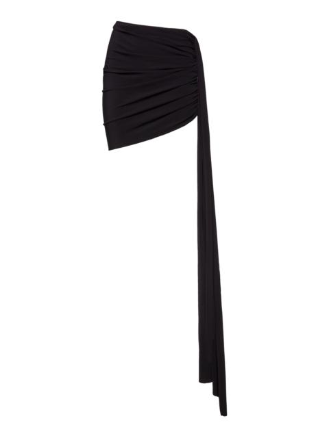 MAGDA BUTRYM Draped Mini Skirt black
