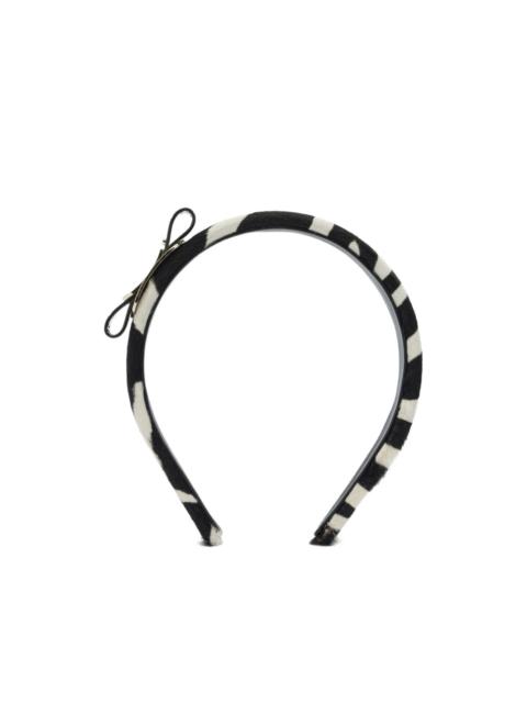 FERRAGAMO striped bow hair accessory