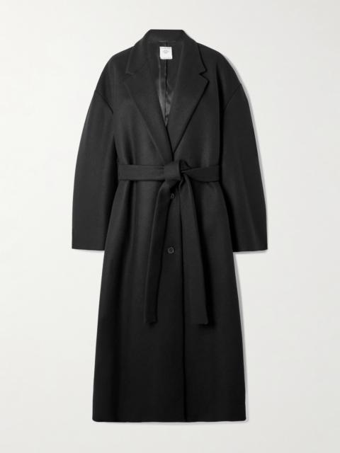 Calvin Klein Collection Beatrice Belted Wool And Cashmere-blend Coat