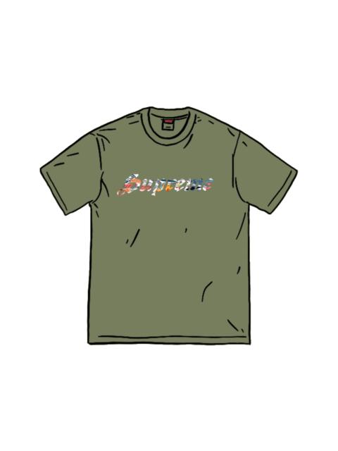 Supreme Supreme Floral Appliqu S/S Top Olive