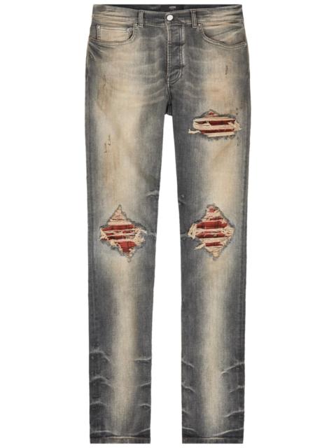 AMIRI Amiri MX1 Ripped Slim-leg Jeans