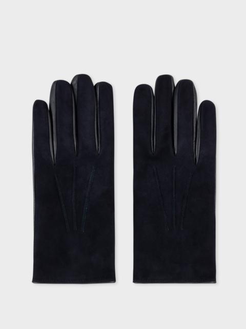 Leather Contrast Gloves