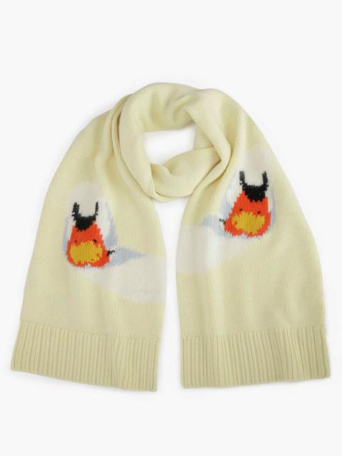 JW Anderson INTARSIA SCARF WITH SWAN MOTIF