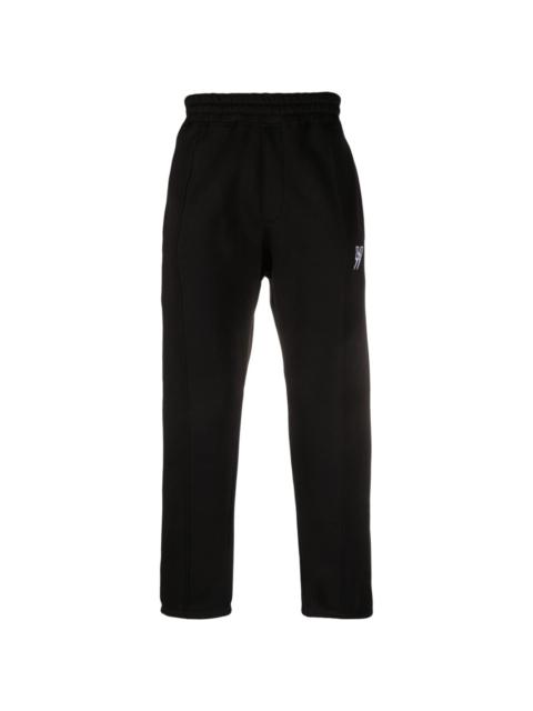 Neil Barrett logo-embroidered elastic-waist track pants