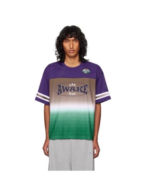 AWAKE NY Brown LES Football Jersey T-shirt