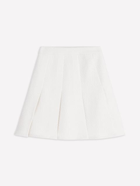 BODEN Flippy Textured Skirt-White