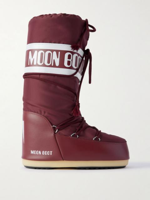 MOON BOOT Icon shell snow boots Burgundy