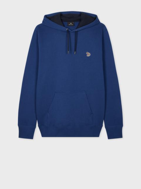 Paul Smith Royal Blue Zebra Logo Organic Cotton Hoodie