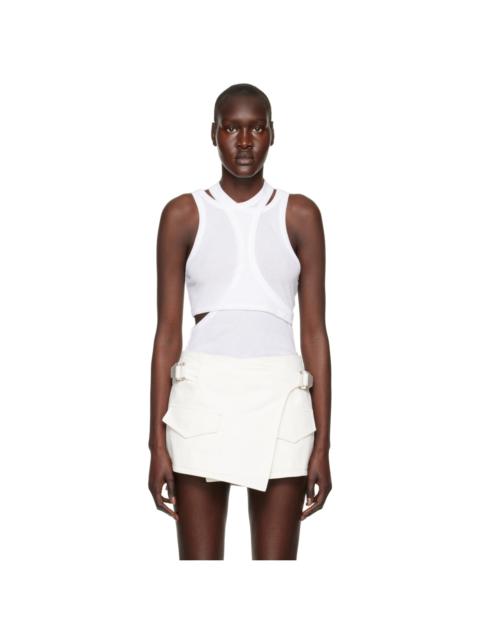 White Modular Tank Top