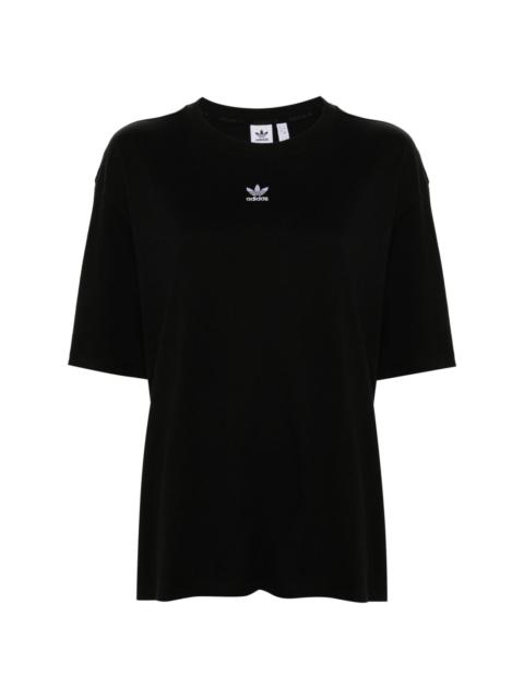 logo-embroidered cotton T-shirt