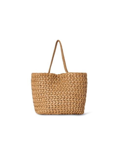 The Row Large Estelle Two Raffia Bag neutral