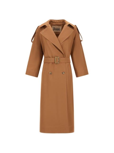 Herno button belted jacket