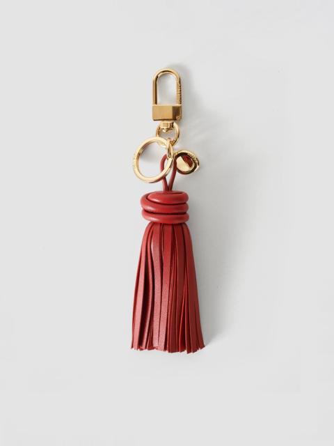 JOSEPH Clover Leather Tassel Keyring
