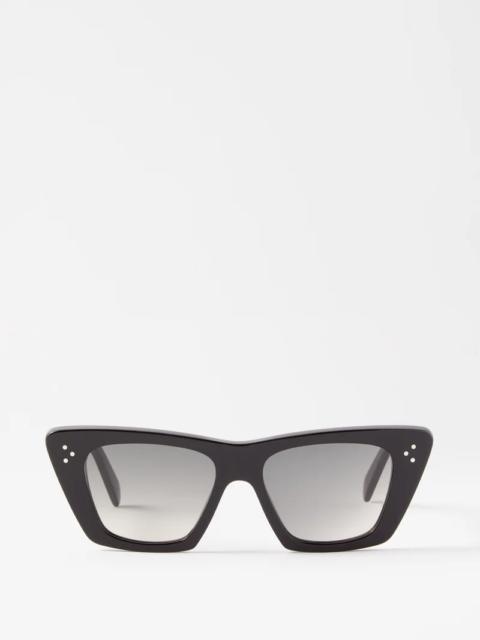 CELINE Angular cat-eye acetate sunglasses