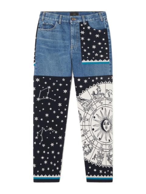 Astrology Wheel Denim Pants