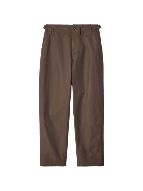Lemaire tapered pants in heavy cotton twill