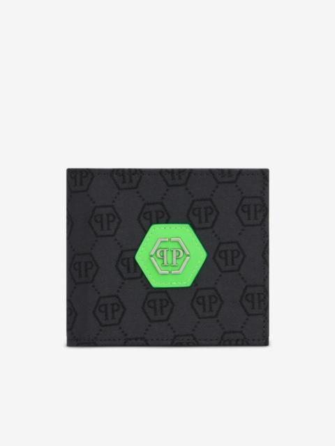PHILIPP PLEIN monogram-patterned wallet