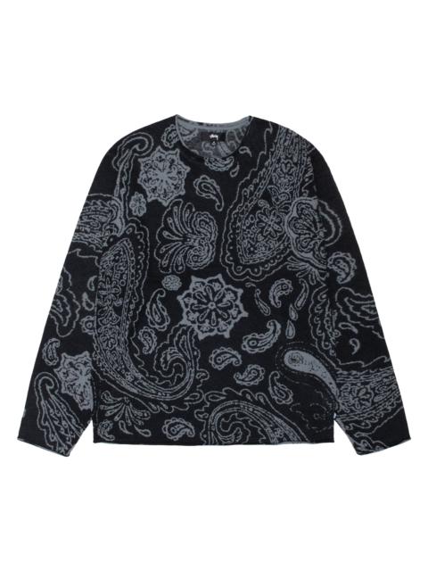 Stussy Paisley Sweater 'Black'