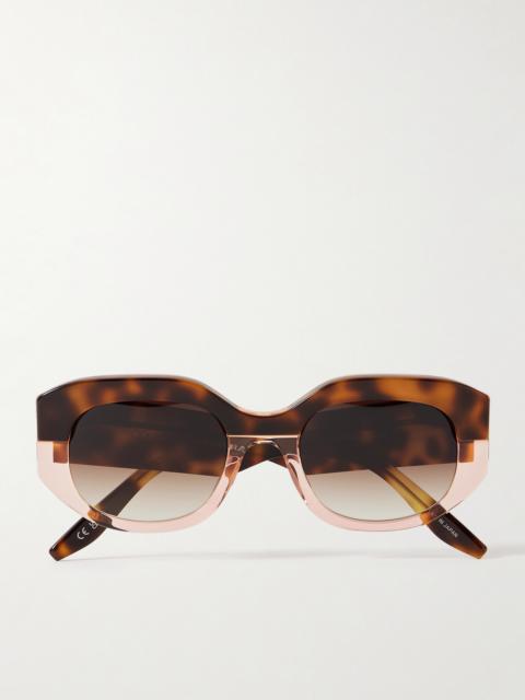 BARTON PERREIRA Sueno Round-frame Tortoiseshell Acetate Sunglasses