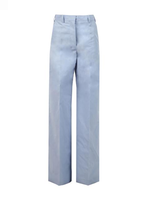 High-waisted Wide Leg Trousers Dusty Blue