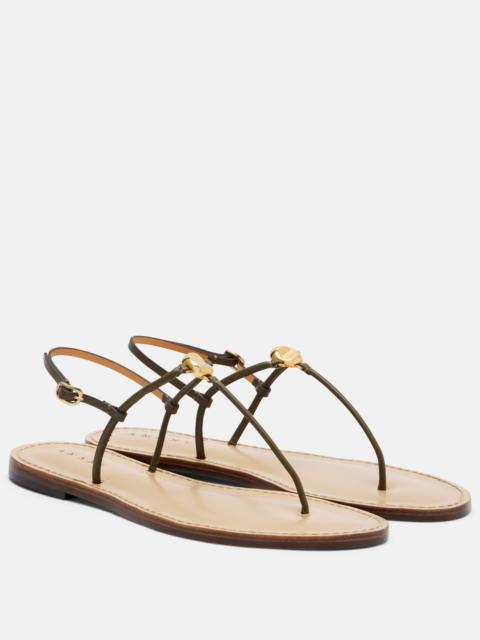 AMANU Naivasha leather thong sandals