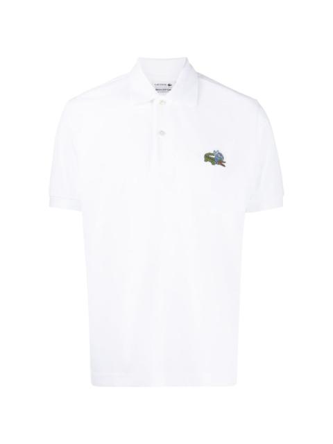 Lacoste Netflix Stranger Things Polo Shirt in Organic Cotton Classic Fit - 6 White