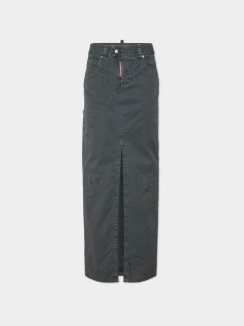 DSQUARED2 9 TO 5 COTTON SKIRT
