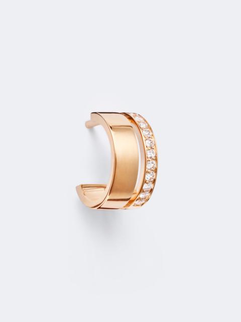 REPOSSI Berbere 18kt rose gold single hoop earring with diamonds