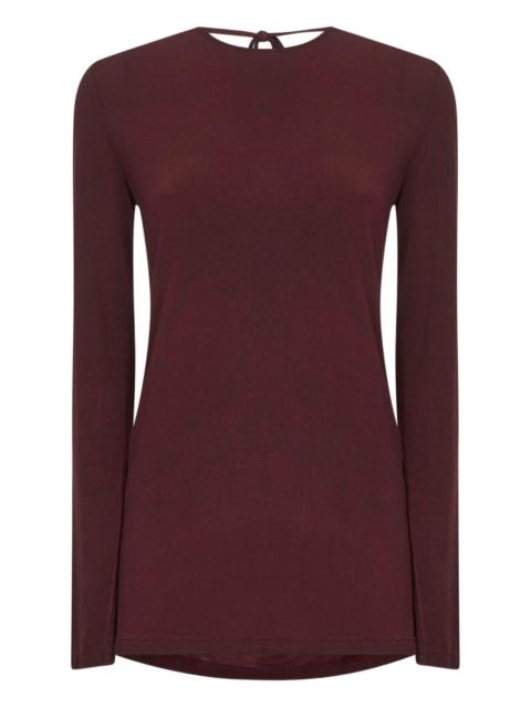 UMA WANG cowl-back long-sleeve top