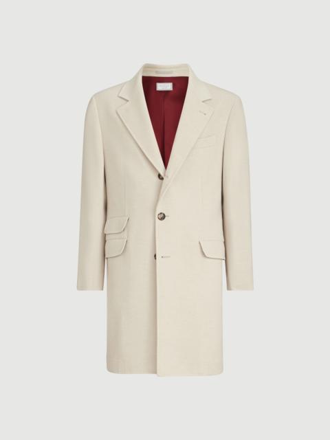 Brunello Cucinelli Lightweight water-resistant cashmere coat with double vents