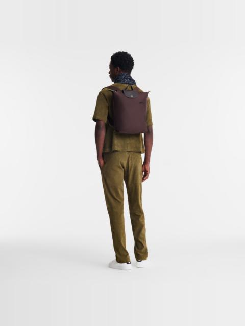 Longchamp Le Pliage Green M Backpack Mocha - Canvas