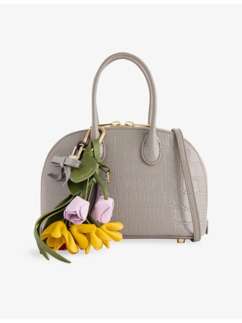 self-portrait Toast Mock-Croc Leather Handbag