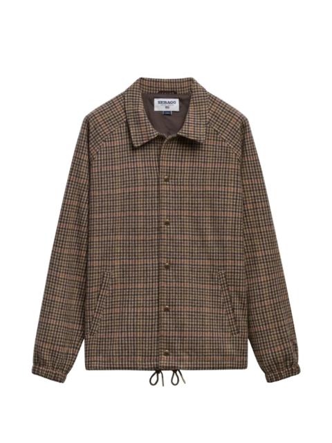 SEBAGO houndstooth raglan-sleeve jacket
