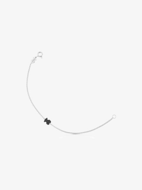 TOUS Silver Motif Bracelet with Spinel